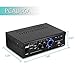 Pyle Home Home Audio Power Amplifier System - 2x120W Dual Channel Theater Power Stereo Receiver Box, Surround Sound w/ USB, RCA, AUX, LED, Remote, 12V Adapter - For Speaker, iPhone - Pyle PCAU46A