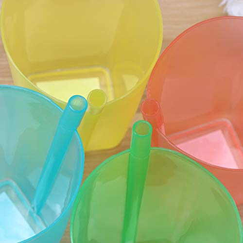 MILISTEN 4 Pcs Crianças Copos de Sippy Com Palha Embutida Copos de Plástico Crianças Copos de Crianç