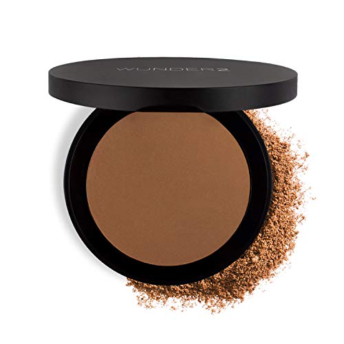 Wunder2, GO BEYOND FOUNDATION Makeup Pressed Powder Natural Cream Finish, Medium Deep