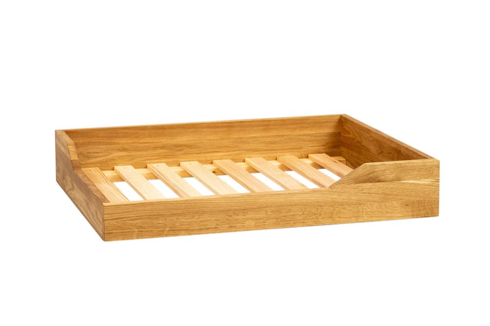 Drewniane legowisko dla małych i średnich psów, nadaje się do prania, materac, sofa dla psa, 76 x 61 cm, akcesoria dla psów