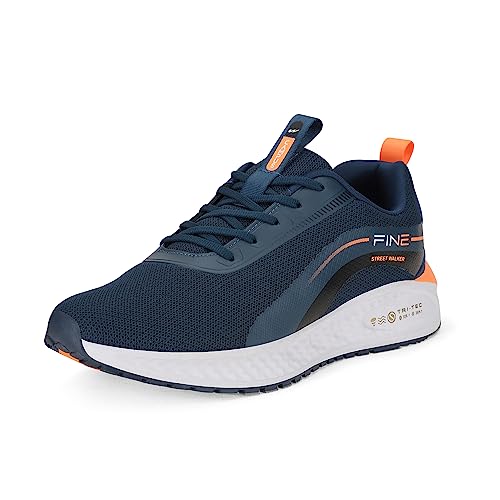 Campus Men's FINE Running Shoes MOD.BLU/ORG - 9UK/India
