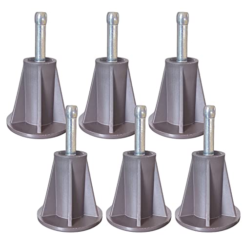 Home's Place Steel Stem Bed Frame Feet To Replace Wheels. Replacement Feet Make Your Bed Sturdy And Protect Floor. Easy To Install. Set Of 6 #TOP2