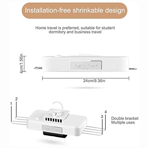 Sèche-chaussures électrique et cintre de séchage portable pour vêtements