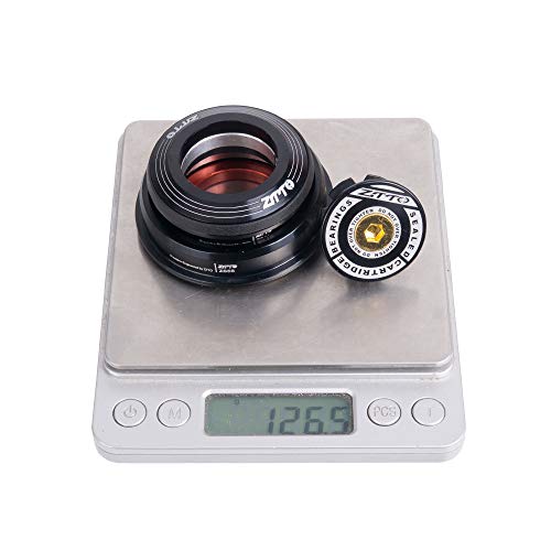 ZTTO Bike Headset, 44mm 56mm MTB Threadless Sealed Bearing 45 Degree ZS44 ZS56 Tapered Straight Fork Steerer, 4456ST (Black) by ZTTO - Image 5