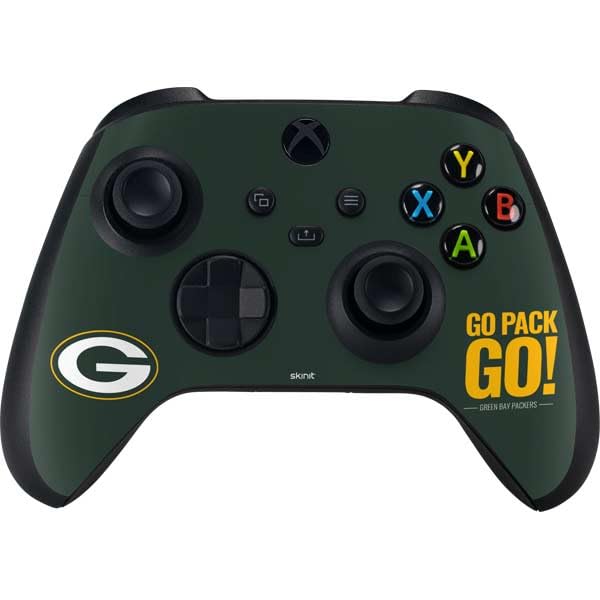 Skinit Decal Gaming Skin Compatible with Xbox Series X Bundle - Officially Licensed NFL Green Bay Packers Team Motto Design