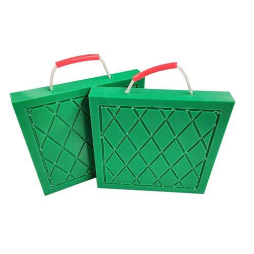 Coussinets de nivellement anti-abrasion lot de 2 patins de stabilisation robustes verts