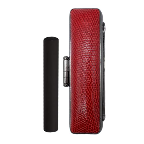 職人が彫るこだわり黒水牛丸形印鑑(ケース付き)赤(トカゲ) - はんこ ハンコ 判子 実印 丸 12mm ケース付 選べる 書体 ケース 黒水牛 角 熊本県 甲佐町