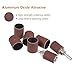 uxcell 30 Pcs 3/4 Inch Sanding Sleeves Sandpaper Set 240 Grit with 2 Pcs 0.79 Inch Drum Mandrels for Rotary Tools