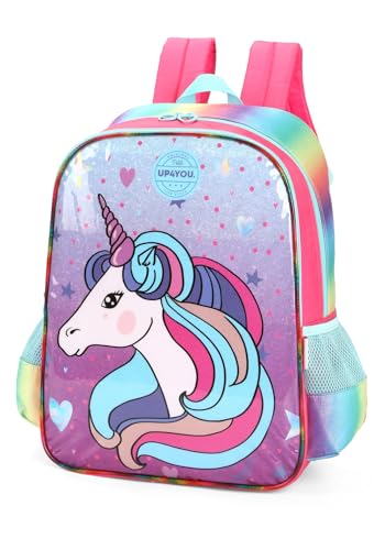 Luxcel, Mochila Escolar Infantil Meninas Unicórnio UP4YOU Original Cor:Azul