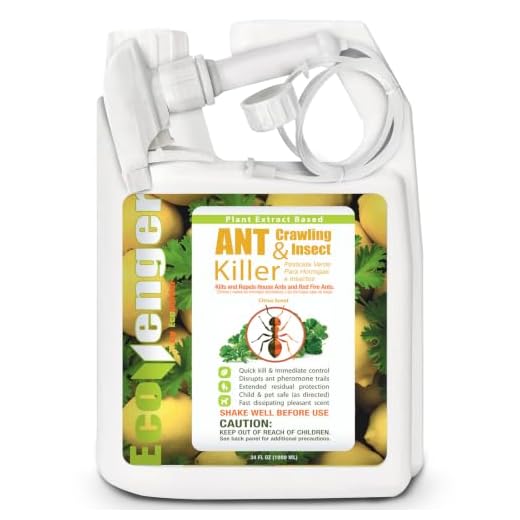 EcoRaider Ant & Crawling Insect Killer (32 OZ), 100% Fast Kills, Also Kills Fire Ants. Lasting Repellency, Safe for Children & Pets