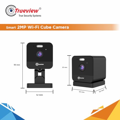 Trueview Cube Compact Indoor Wireless Smart Security Camera|1080P Hd Cctv Camera|Built-In Lumen Spot Light|Color Night Vision|Motion Detection|Two-Way Audio|Easy Set Up|Compatible With Alexa 7 41etVwLrvVL