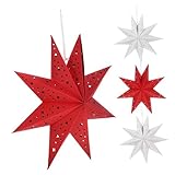 Montage rapide : nos abat-jour pliants en papier et nos abat-jours en papier en forme d'étoile sont faciles à assembler, ce qui rend la décoration pour la fête de noël amusante et sans effort, abat-jour en papier en forme d'étoile, abat-jour en papier suspendu