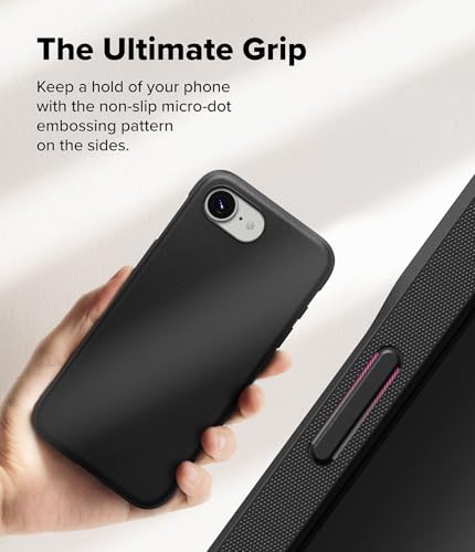 Protection iPhone 16e antichoc absorbant souple bumper noir - 4
