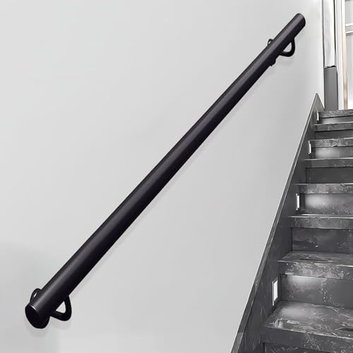 Rampe d'escalier robuste en fer forgé mural pour une sécurité maximale - 2