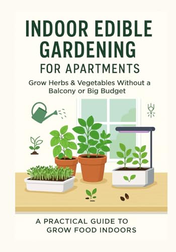 Indoor Edible Gardening for Apartments: Practical guide for beginners, focused on growing edible plants indoors without needing a balcony or big budget