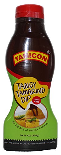 Tamicon Tangy Tamarind Dip | Rich and Zesty Imli Sauce | Gourmet Tamarind Sauce for Delicious Dipping | Perfect for Snacking, Parties & Family Gatherings | 10.58 Oz/300gm