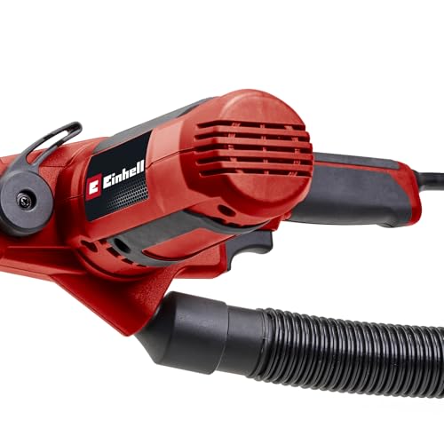 Einhell Bandfeile TC-BF 500 E (500 Watt, Geschwindigkeit bis 1.700 m/min, Dauerlaufarretierung, integrierte Staubabsaugung, Drehzahlelektronik, inkl. 6x Schleifbänder)
