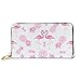 Produktbild JHGFG Mode Handtasche Reißverschluss Brieftasche Flamingo Kiefer Telefon Clutch Geldbörse Abendkupplung Blocking Leder Brieftasche Multi Card Organizer