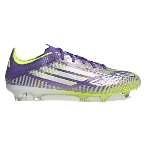 adidas Herren F50 Pro FG Fußballschuhe, Purple Rush/Cloud White/Lucid Lemon, 46 2/3 – Ansicht 1