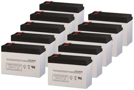 PowerWare PW9125-6000 UPS Replacement Batteries - Set of 10