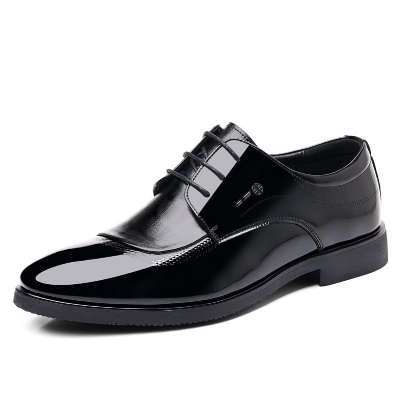 Men's Classic Business Dress Shoes, Walking Oxford Fashion Classic Lace Up Low Top Tuxedo Shoes for Men