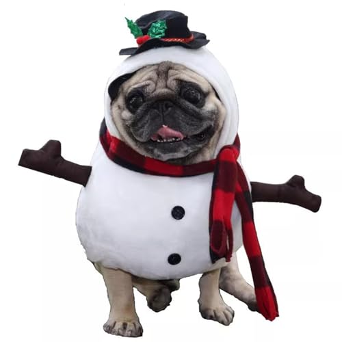 Disfraz de Muñeco de Nieve para Perro Talla M