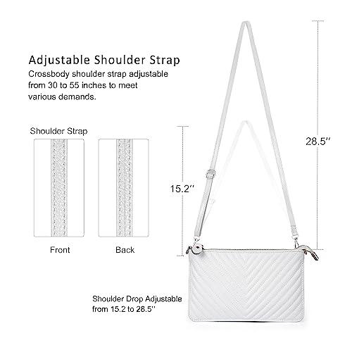 Image of befen Genuine Leather Wristlet Clutch Wallet Purses Small Crossbody Bags for Women with RFID Blocking Card Slots