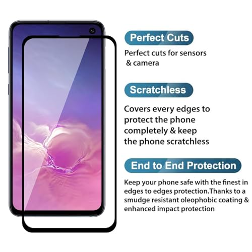 Image of Tempered Glass for Samsung Galaxy S10e - Edge-to-Edge Coverage, Crystal Clear, Bubble-Free Installation - Ultimate Protection (Pack of 1)