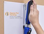 Bostitch Bureau InPower Amortisseur de bureau de qualité supérieure alimenté au printemps, bleu/argent (1118)