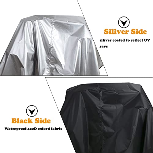 Skyour Drum Set Dust Cover 420D Oxford Large Electric Drum Kit Covers Waterproof Outdoor Musical Instruments Drum Set Accessories Bags Cover with Sewn-in Weighted Corners by Skyour - Used condition - Image 4