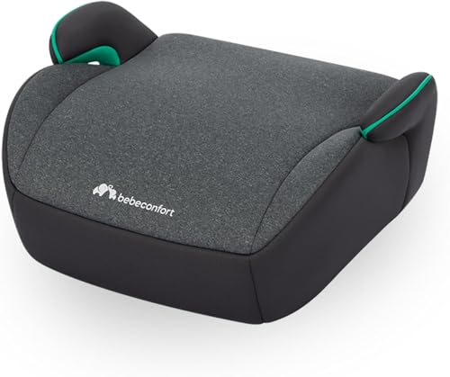 Bebeconfort Manga i-Safe Rialzo Auto, Alzatina auto per bambini 6-12 anni, 128-150 cm, Seggiolino auto leggero e compatto, Seduta imbottita, Tinted Graphite