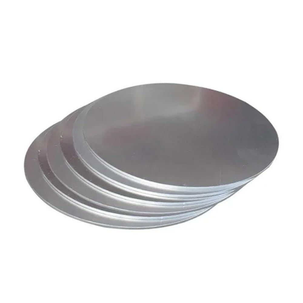 Silberne Aluminiumscheibe, runder Stanzrohling for Basteln, runde Platte aus Aluminiumlegierung, Dicke 1–8 mm, 1 Stück(6.0x300mm)