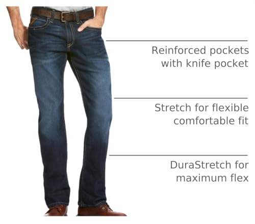Image of Ariat Men's Rebar M4 Low Rise DuraStretch Edge Boot Cut Jean