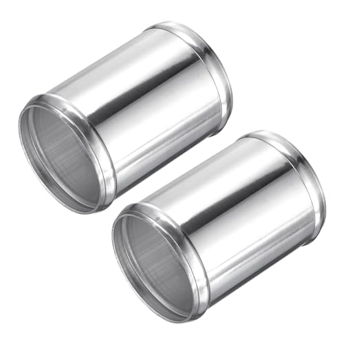 DMiotech 2 Paquete (70mm/2.76" OD X 65mm ID) Unión de Manguera de Aluminio 6061 de 4" de Longitud Conector de Tubo de Intercooler Tubo de Entrada de Aire Con Borde Enrollado