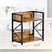 RUILALIFE 2 Tier Kitchen Counter Shelf Organizer, Coffee Bar Station Organizer for Countertop，Space Saving Spice Rack, Desk Shelf Riser, Coffee Bar Accessories(Rustic Brown, Medium)