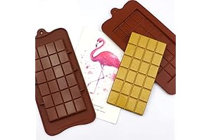 2 PCS Set Silicone Chocolate Bar Candy Mold