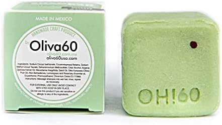 Oliva60 Shampoo Bar with Olive, Argan and Macadamia Oil, Sulphate and Paraben free, 3.5 oz (Lemongrass rosemary) (Pack of 1)