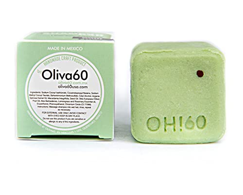 Oliva60 Shampoo Bar With Olive, Argan And Macadamia Oil, Sulphate And Paraben Free, 3.5 Oz (Lemongrass Rosemary) (Pack Of 1) #TOP24