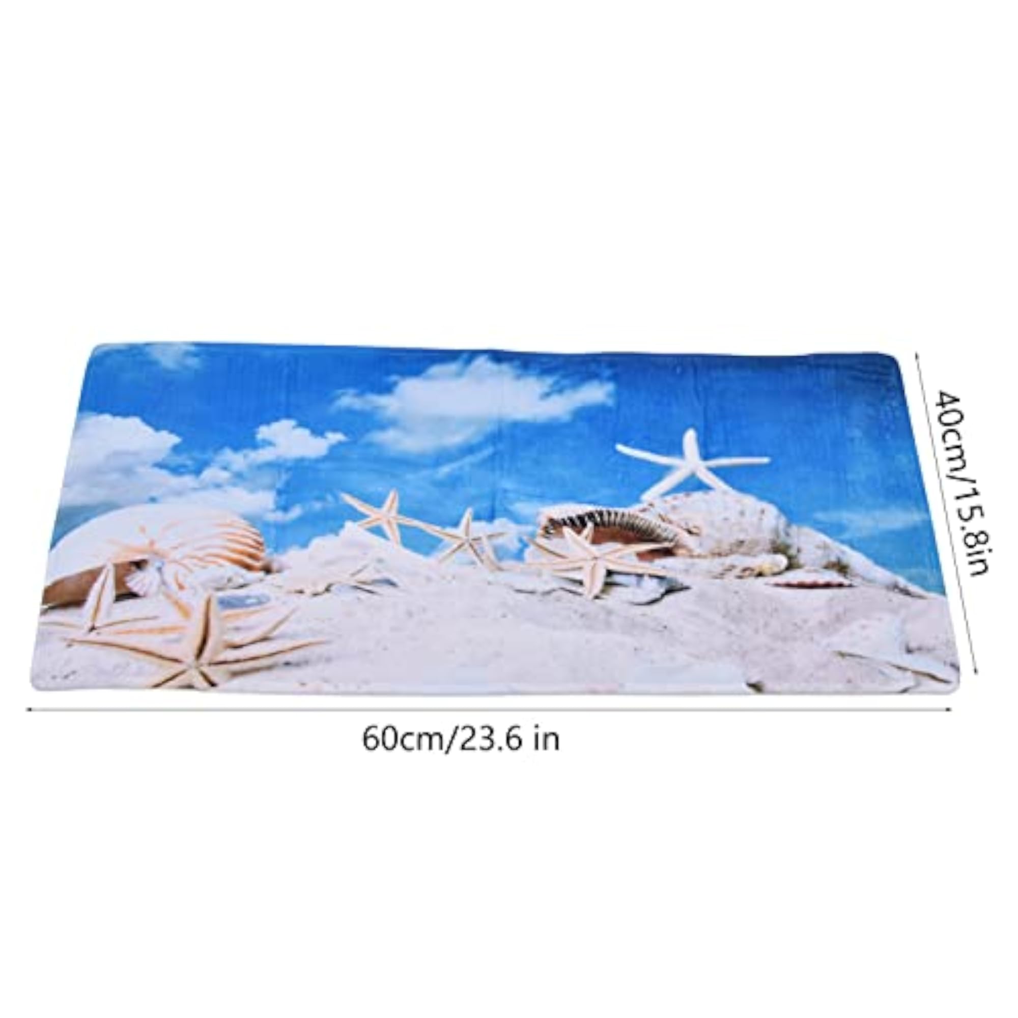 SIK Decorative Home Carpet, Anti Static Breathable Elastic Mat, 40x60cm