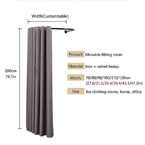 Tringle à rideau murale en forme de U cloison d'intimité pour dressing