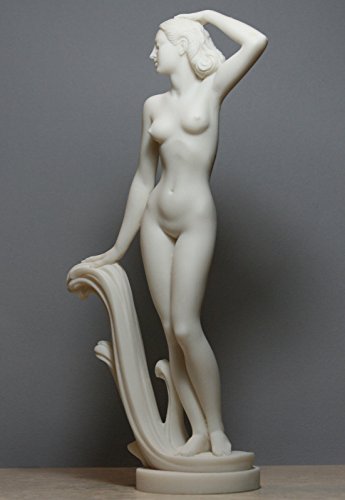 Goddess Aphrodite Venus Nude Female Figure Alabaster Statue Sculpture 12 Inches #TOP1