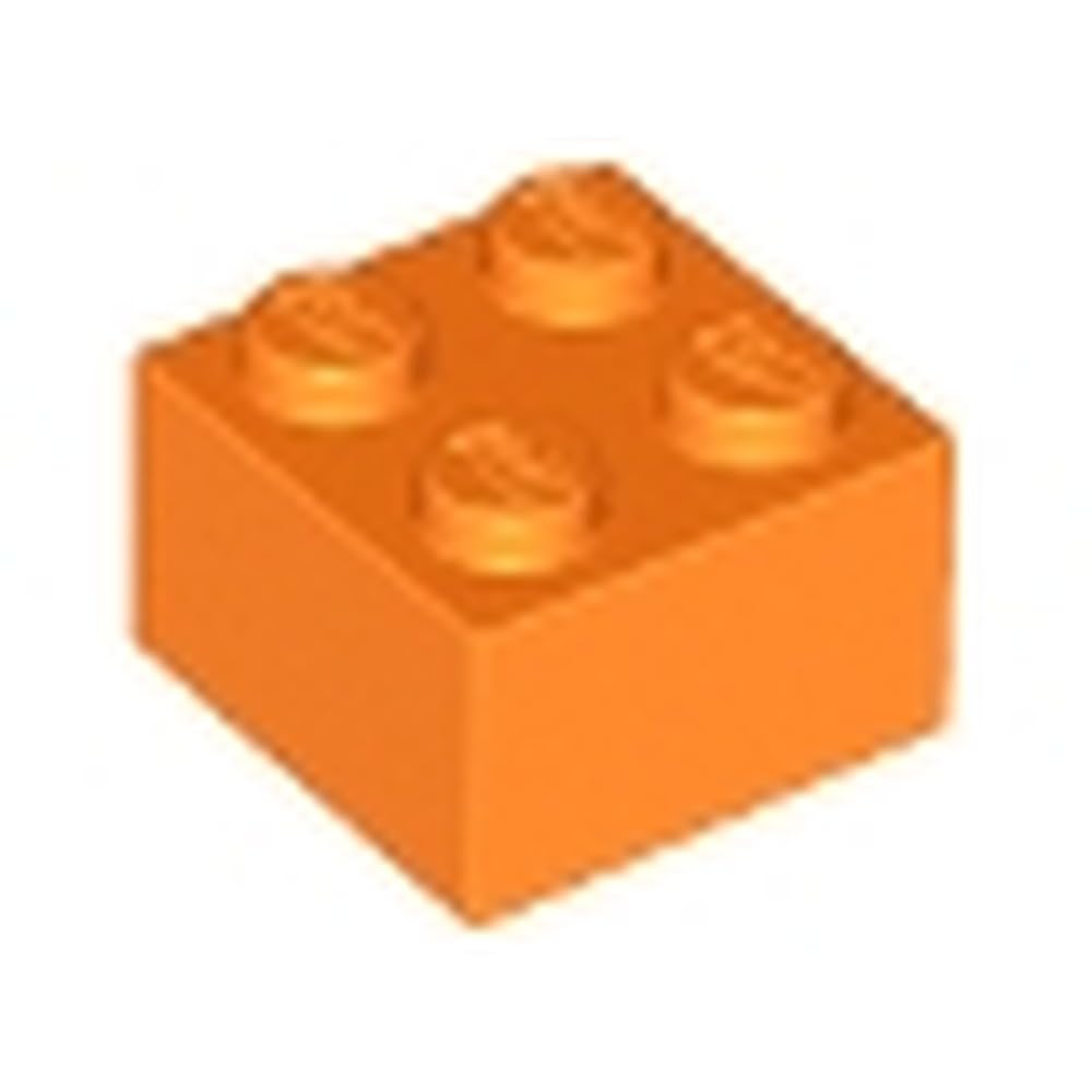LEGO Brick 2 x 2, Part 3003, Multiple Colours Available (Orange, 10, count) โ image 1