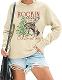 Photo Gallery qianruo felpa da donna a dondolo intorno all albero di natale retrò camicia da cowboy western casual pullover a maniche lunghe, giallo chiaro, medium Photo Gallery qianruo felpa da donna a dondolo intorno all albero di natale retrò camicia da cowboy western casual pullover a maniche lunghe, giallo chiaro, medium