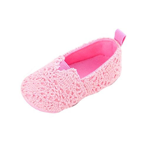 DAY8 Chaussure Bébé Fille Été Princesse Chaussure Bébé Fille Premier Pas Bapteme Chic Chaussures Bébé Garçon Anti Derapante Sneakers Baskets Mode Mixte Pas Cher Sport Printemps (12(6-12 Mois), Rose) Cover