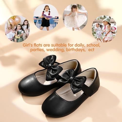 Image of PANDANINJIA Toddler Dress Shoes Flower Girls Ballet Flats