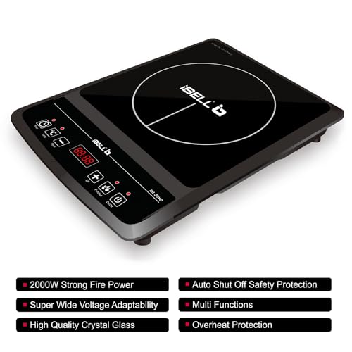 IBELL 30YO 2000W Induction Cooktop with Auto Shut Off & Overheat Protection, 2-Year Warranty (Black) view 2