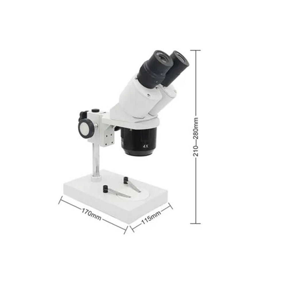 Accessori per microscopio da laboratorio Microscopio stereo 20X 40X con strumento di riparazione for saldatura industriale illuminato for telefono cellulare, orologio, orologio, riparazione PCB
