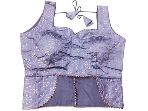 Chemisier prêt à l'emploi avec broderie raffinée style indien pour robe de soirée