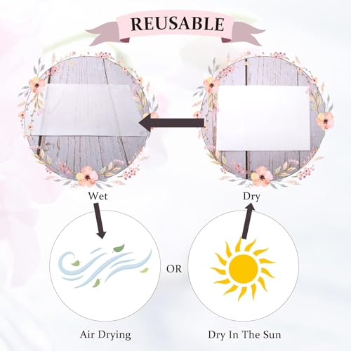 Aboofx 26 Blatt Löschpapier für Blumenpresse, 22,9 x 22,9 cm, hochsaugfähige und wiederverwendbare Löschpapiere zum Blumenpressen, Blumenpresspapierbögen