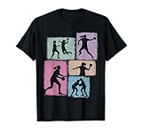 Handball Player Collage Women Kids Coach Youth Girl T-Shirt